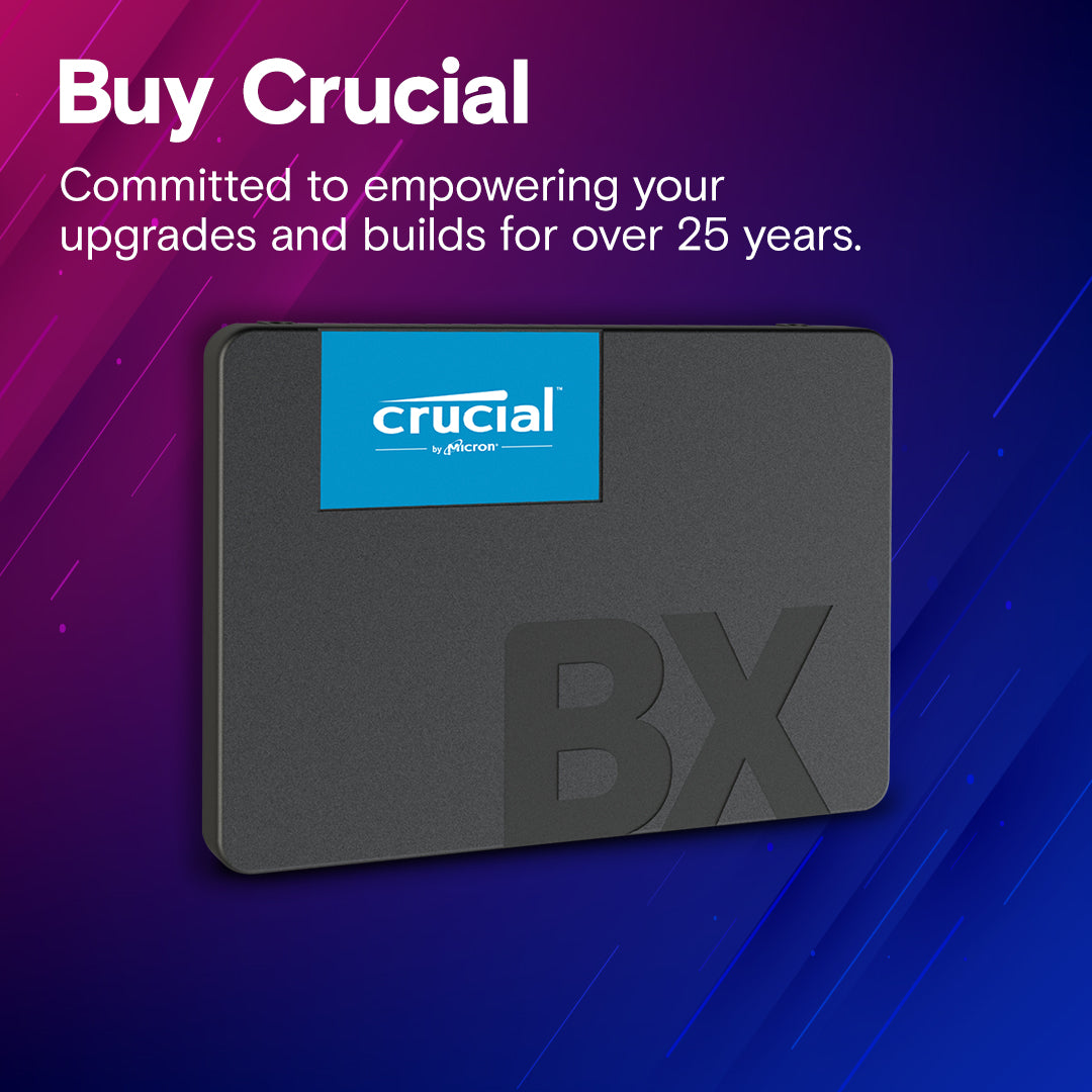 Crucial BX500 500GB 3D NAND SATA 2.5インチ SSD