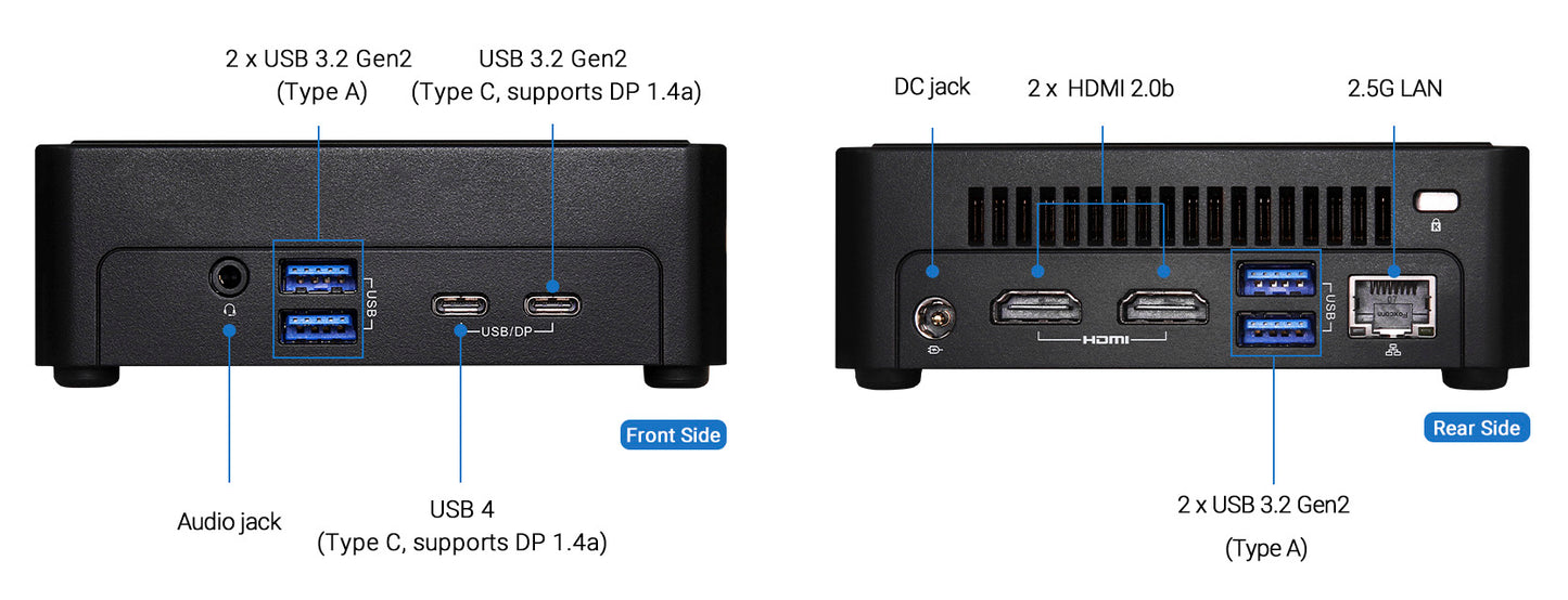 ASRock(アスロック) NUC BOX Intel Core i5-1340P 搭載 小型ベアボーンキット NUCS BOX-1340P/D4