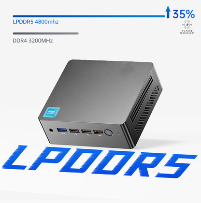 N100 ミニPC-DDR5-16GB/4800MHZ+NVMeSSD500GB mini PC