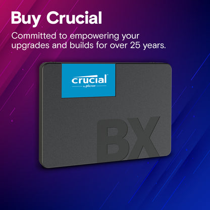 Crucial BX500 500GB 3D NAND SATA 2.5インチ SSD