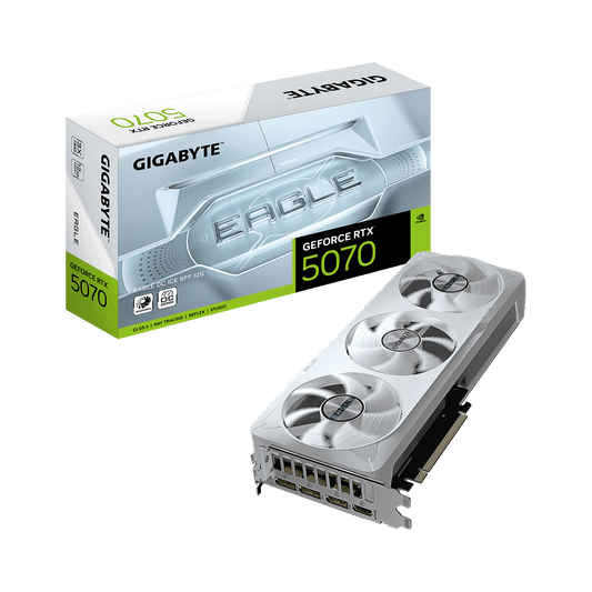 GV-N5070EAGLEOC ICE-12GD | GIGABYTE(ギガバイト) NVIDIA GeForce RTX 5070 ホワイトカラートリプルファン搭載 オーバークロック グラフィックボード