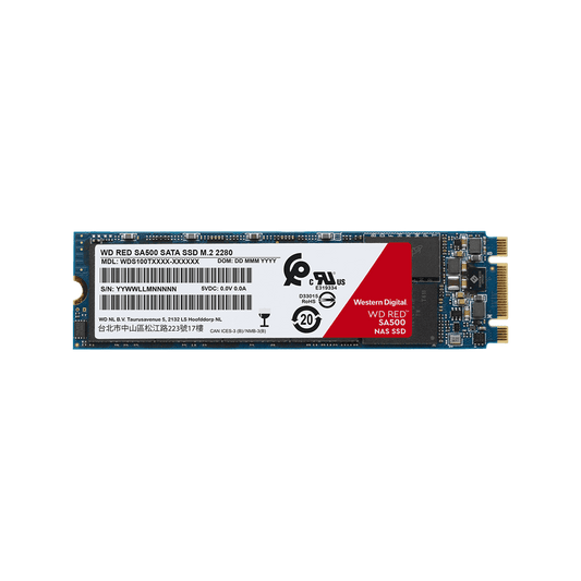 WesternDigital WD Red SA500 NAS向け M.2 SATA接続SSD 2TB  WDS200T1R0B