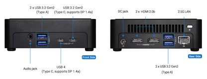 ASRock(アスロック) NUC BOX Intel Core i5-1340P 搭載 小型ベアボーンキット NUCS BOX-1340P/D4